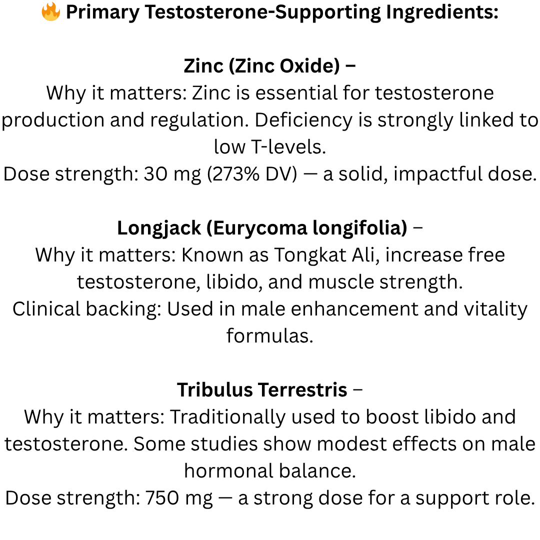 ✅ Boosts testosterone, energy, focus, and recovery ✅ Supports prostate health and urinary function