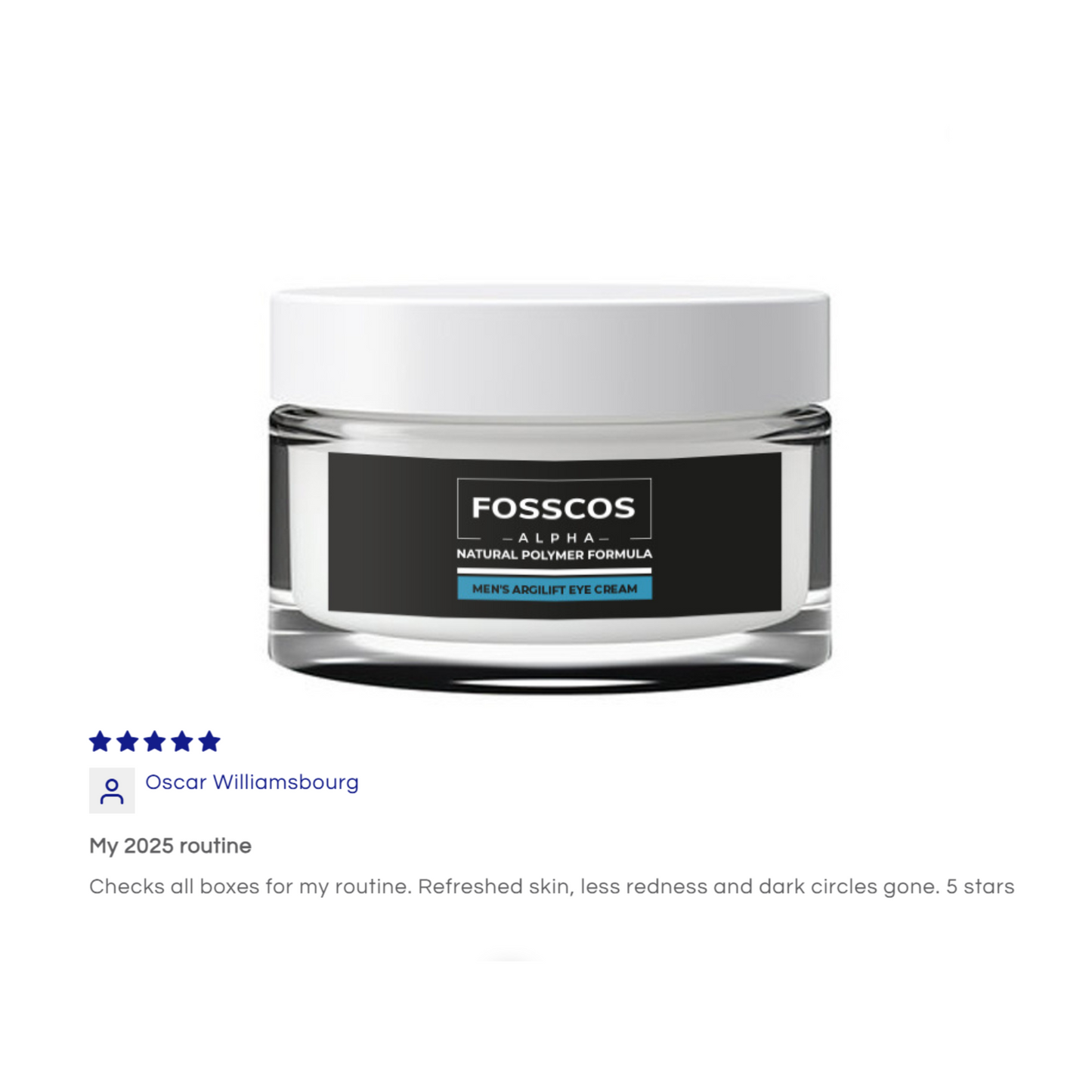 Eye cream, Natural Polymer formula, 15ml.