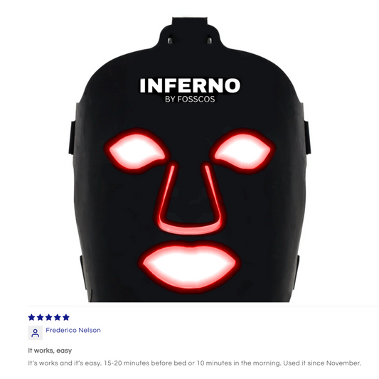 Red Light Therapy Face Mask, INFERNO